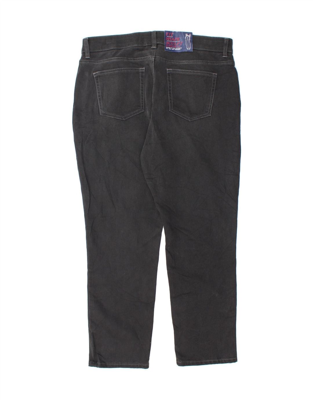 CHAPS Womens Slimming Slim Jeans US 14 XL W34 L27 Grey Cotton Vintage Chaps and Second-Hand Chaps from Messina Hembry 