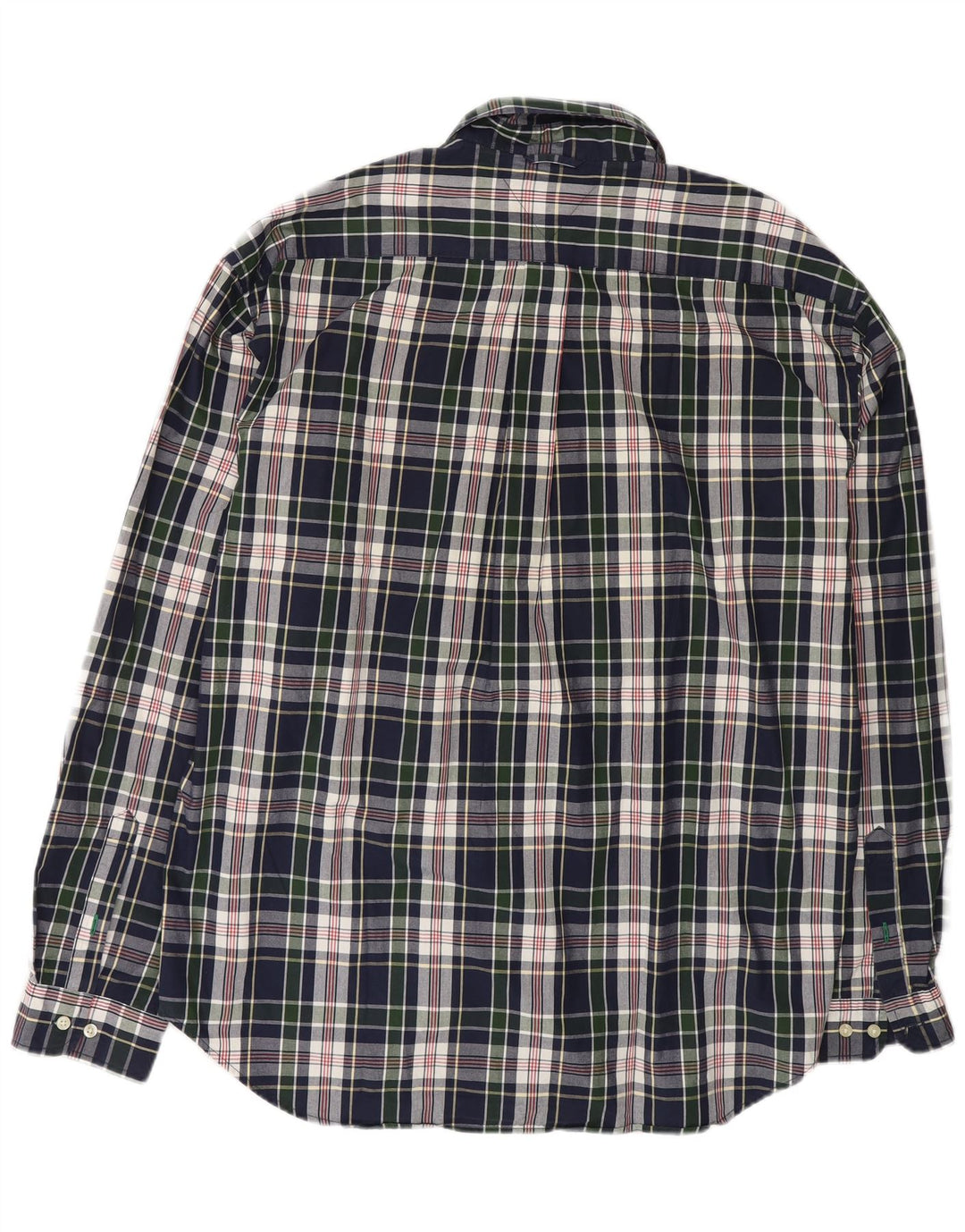 TOMMY HILFIGER Camicia da uomo 2XL Cotone a quadri blu navy