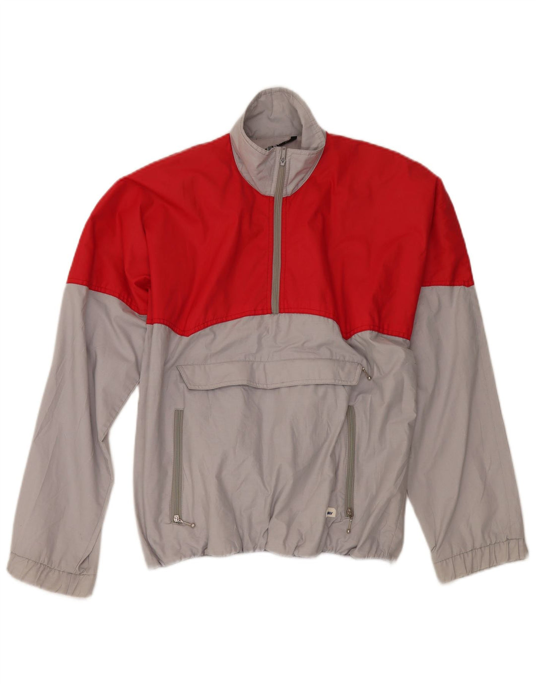 Giacca da ginnastica da uomo K-Way in poliestere color block rosso medio
