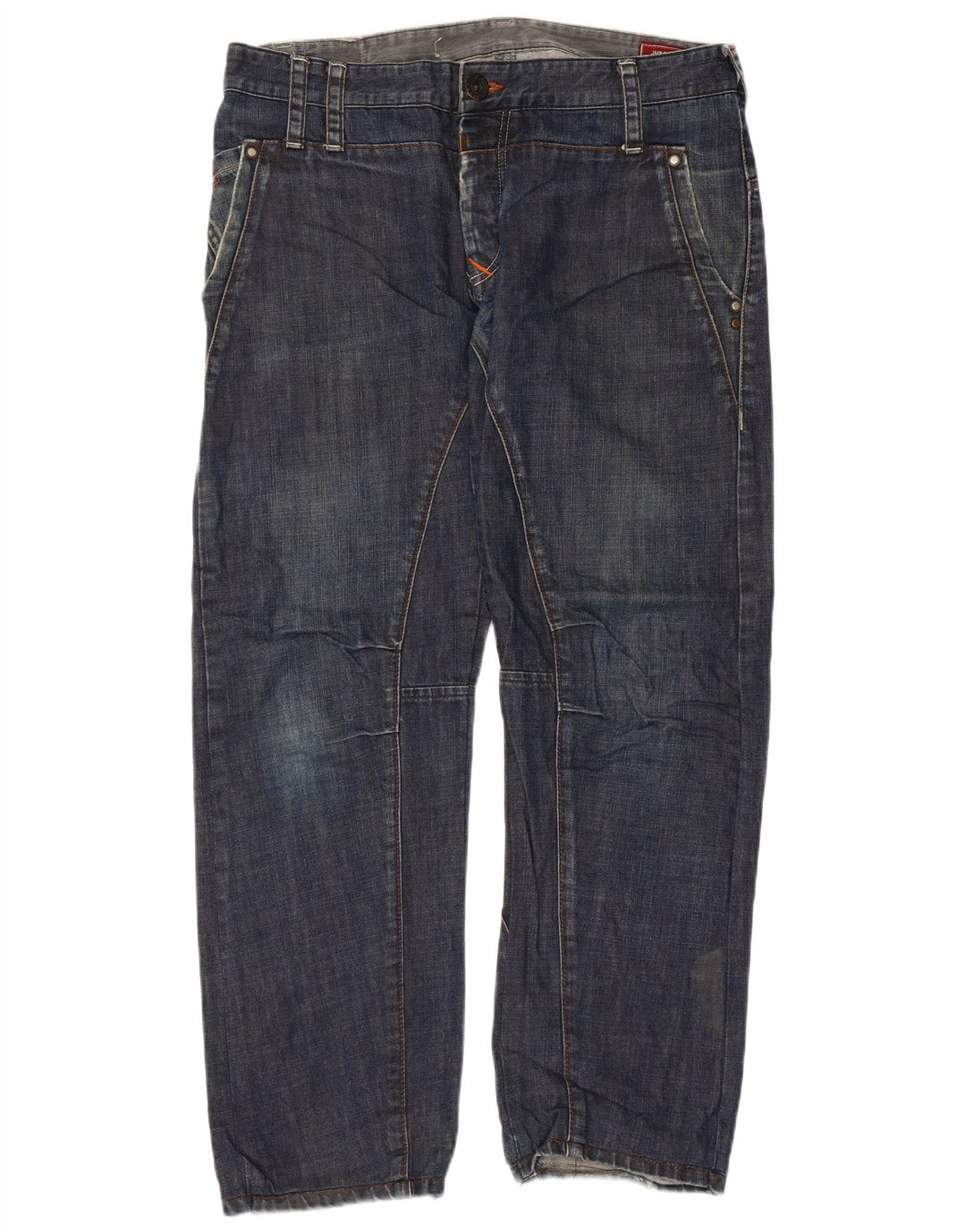 JACK & JONES Jeans dritti da uomo W36 L29 cotone blu