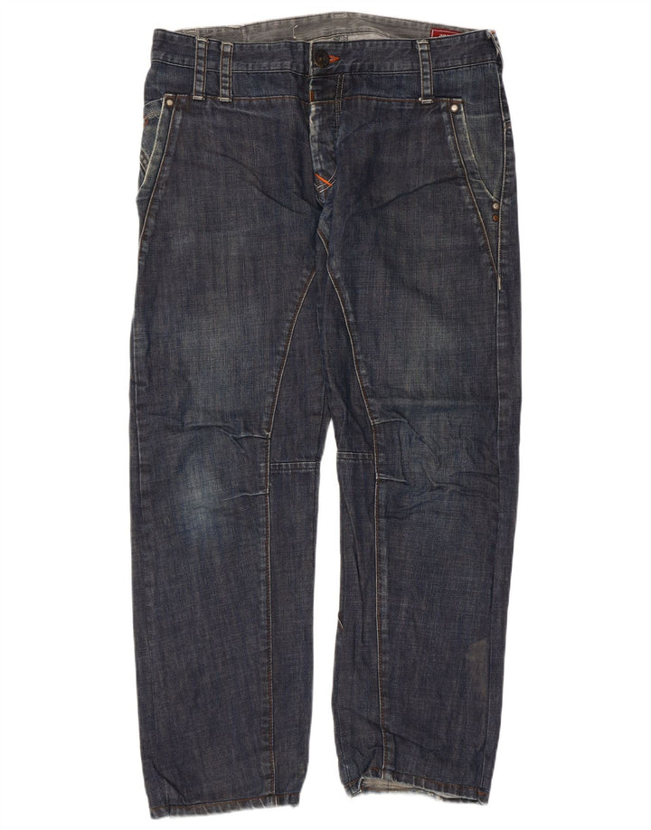 JACK & JONES Jeans dritti da uomo W36 L29 cotone blu