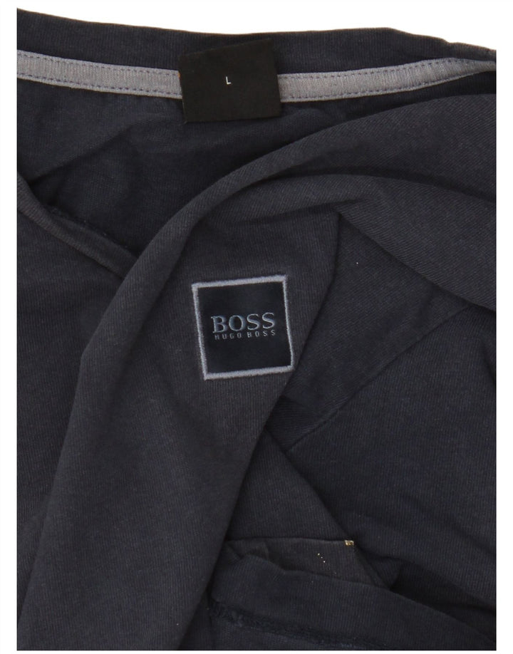 T-shirt da uomo Hugo Boss Top grande blu navy