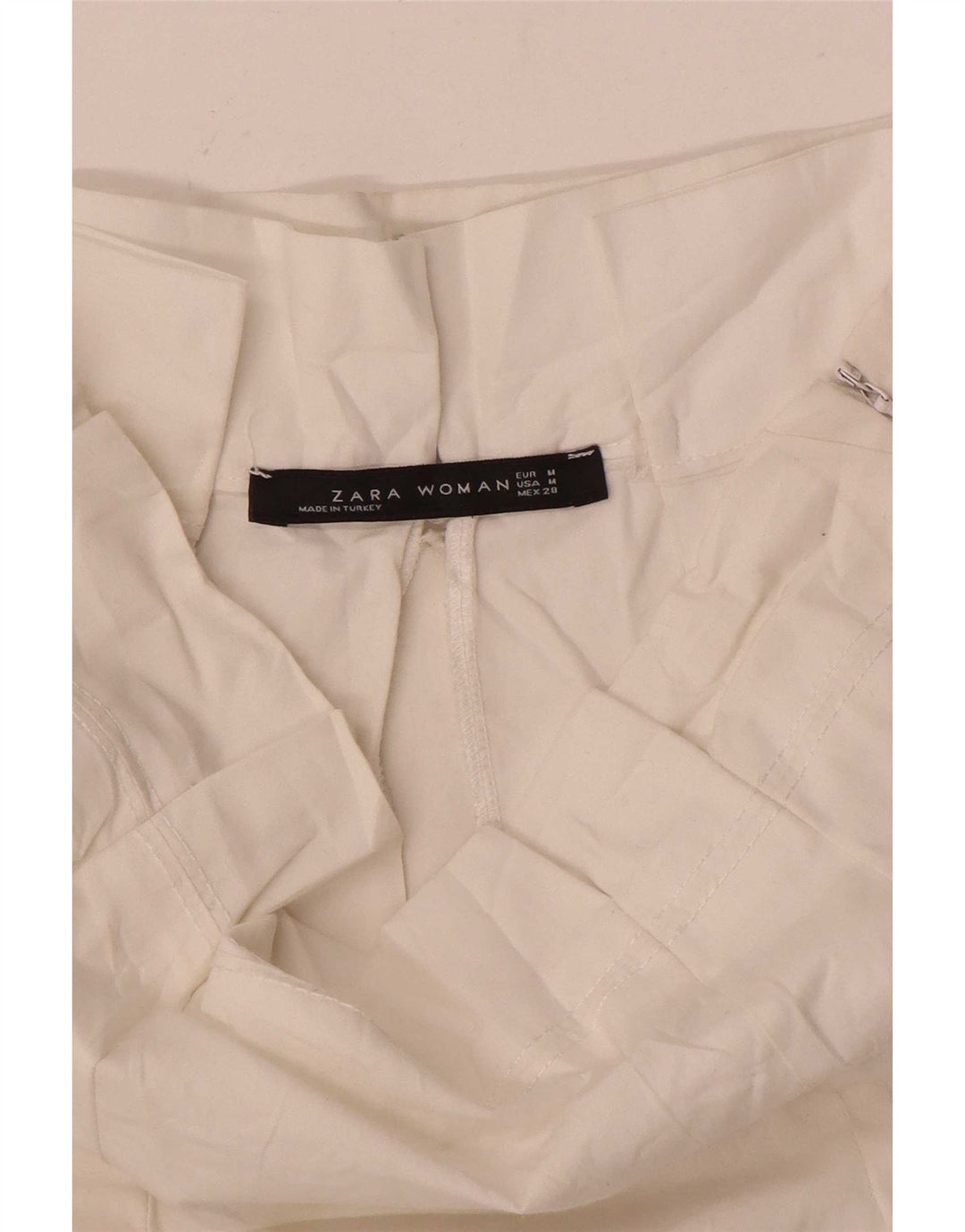 Gonna a trapezio da donna Zara media W30 bianca