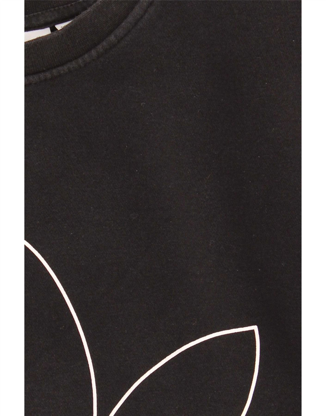 Felpa grafica da uomo Adidas Maglione piccolo cotone nero