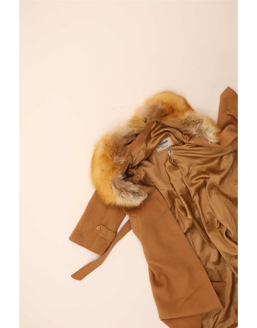 Cappotto da donna Micheli UK 14 in lana marrone medio