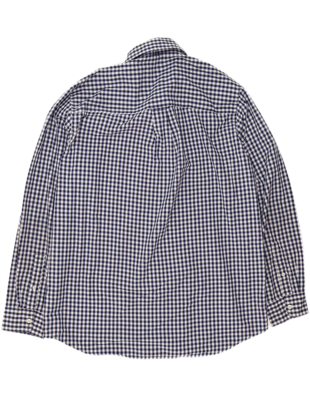 Camicia Chaps da uomo Easy Care XL in cotone a quadretti blu navy
