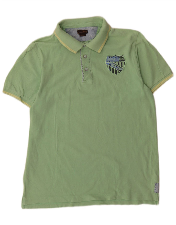 Polo grafica da uomo Marlboro Classics verde medio