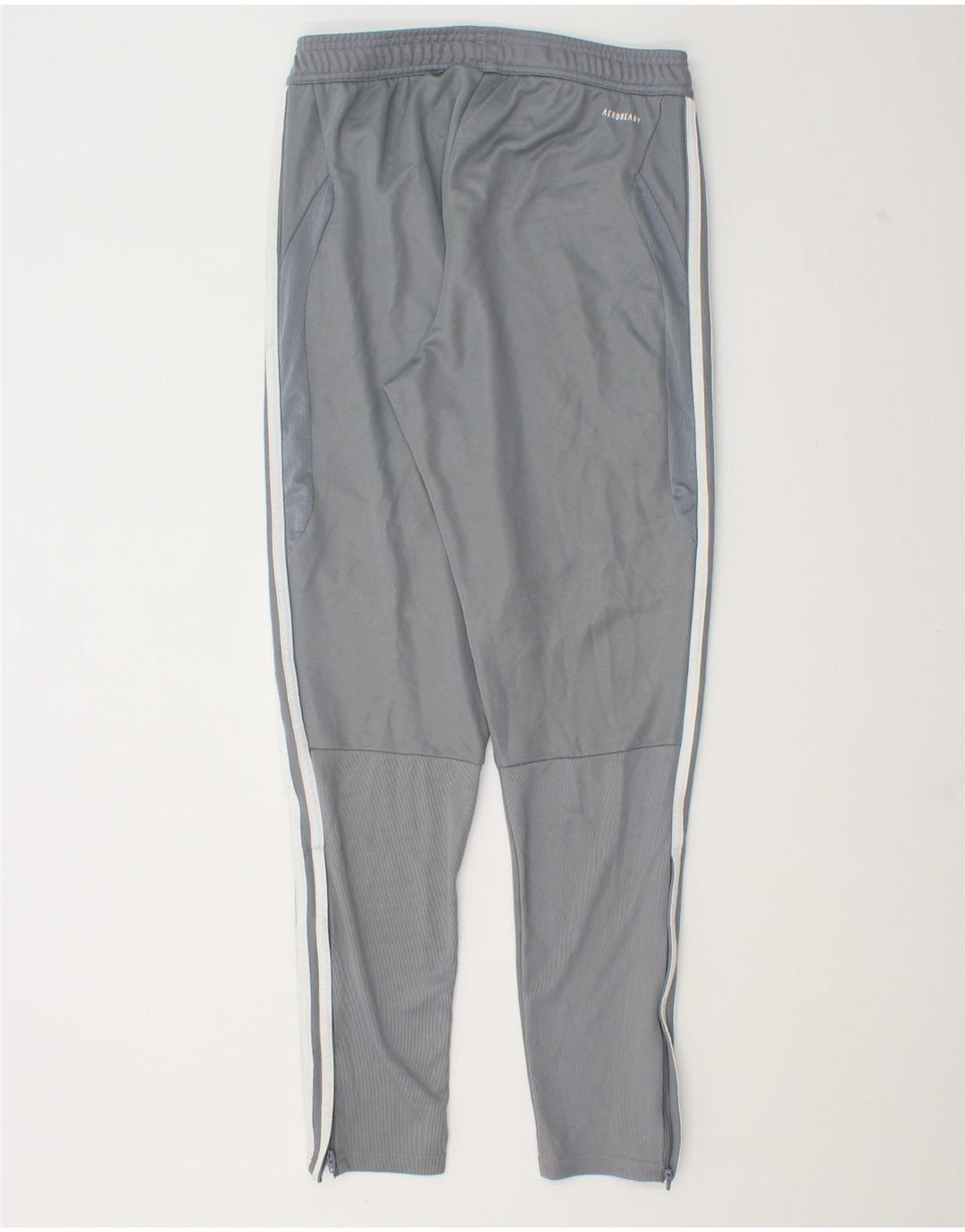 Pantaloni da tuta Adidas da uomo piccoli in poliestere grigio