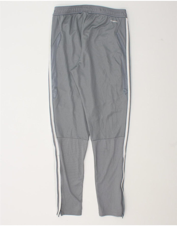 Pantaloni da tuta Adidas da uomo piccoli in poliestere grigio