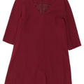 Abito tubino da donna con maniche a 3/4 Massimo Dutti EU 40 Bordeaux medio