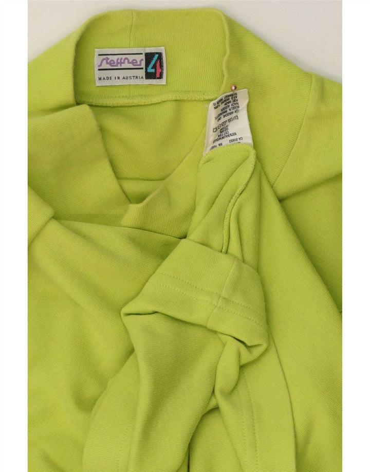 Steffner Top grafico da uomo a maniche lunghe in cotone verde largo