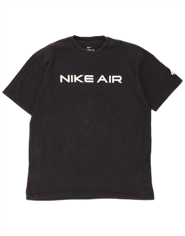 T-shirt grafica da uomo Nike Top in cotone nero medio