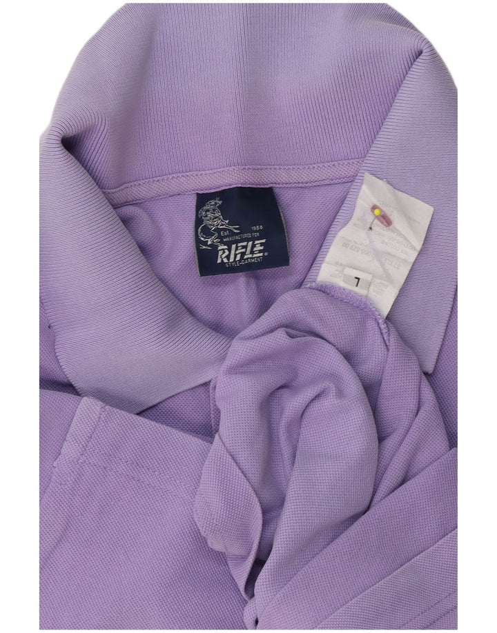 Polo da uomo Rifle Large in cotone viola