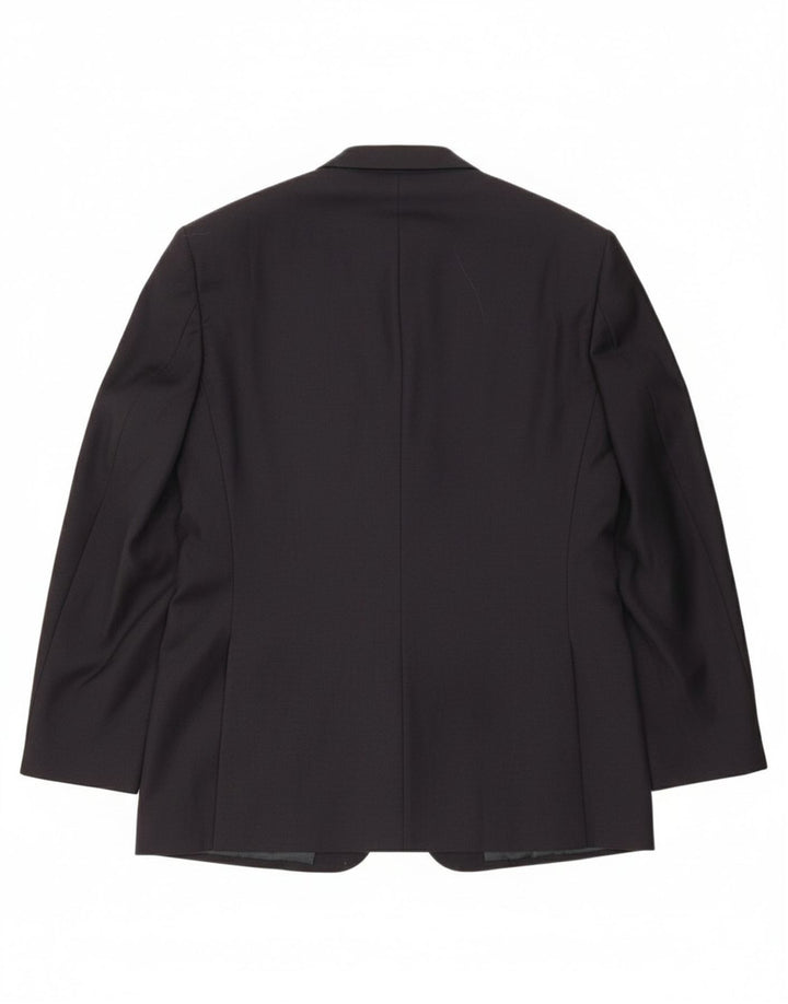 VALENTINO Mens 3 Button Blazer Jacket IT 50 Large Navy Blue Wool