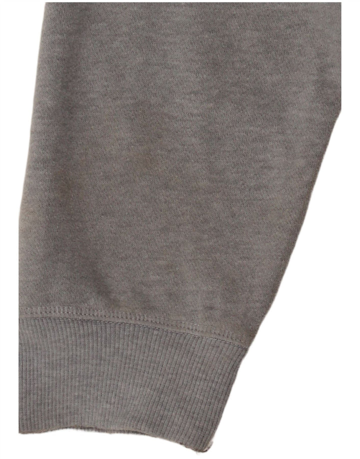 Felpa con cappuccio da uomo Reebok grande in cotone grigio