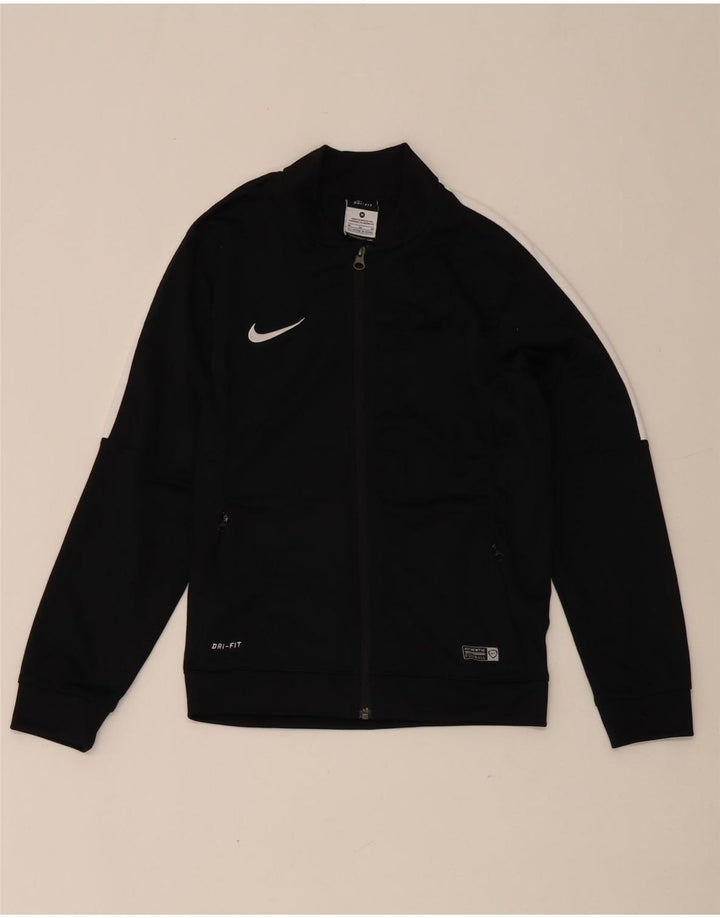 Giacca superiore della tuta Nike da ragazzo Dri Fit 10-11 anni color block medio nero