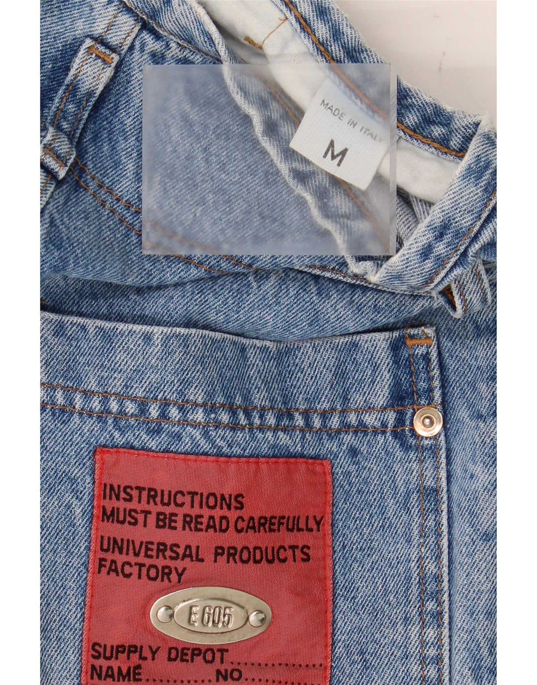 Jeans affusolati da donna vintage medi W28 L29 cotone blu