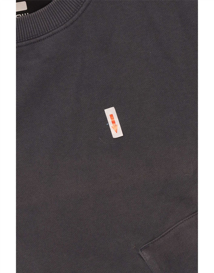 Felpa da uomo G-Star Maglione grande in cotone grigio