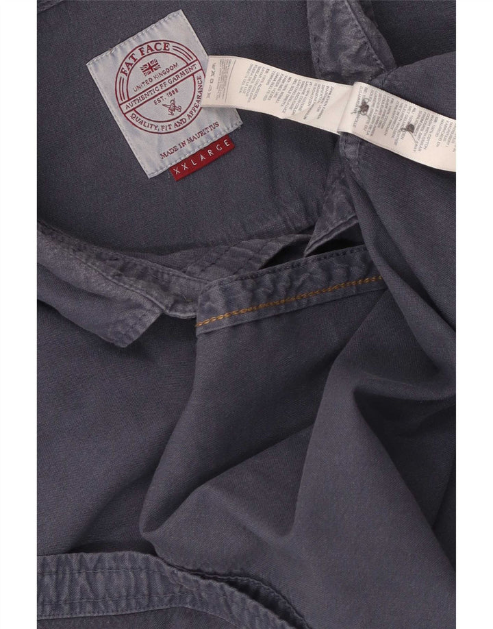 Camicia da uomo Fat Face 2XL cotone blu navy