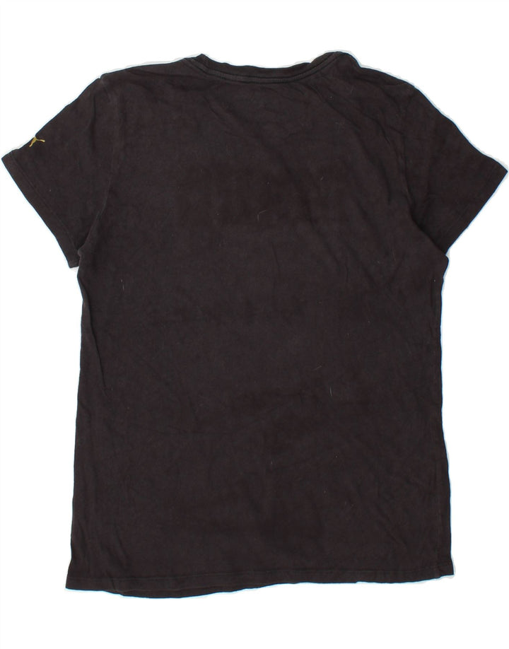 PUMA Womens Graphic T-Shirt Top UK 12 Medium Black Cotton Vintage Puma and Second-Hand Puma from Messina Hembry 