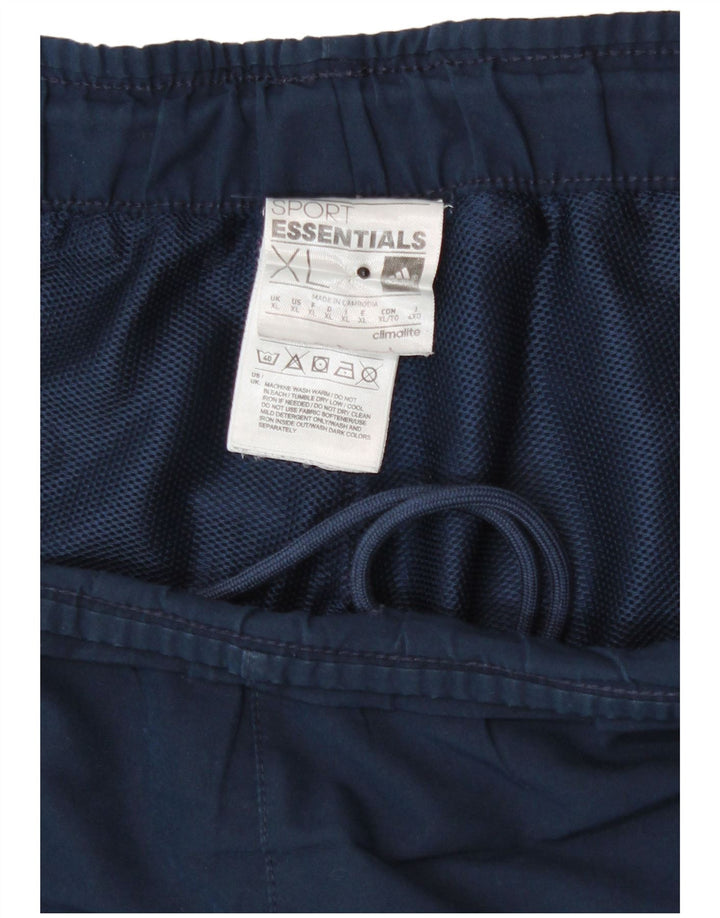Pantaloncini sportivi Adidas Climalite da uomo XL in poliestere blu navy