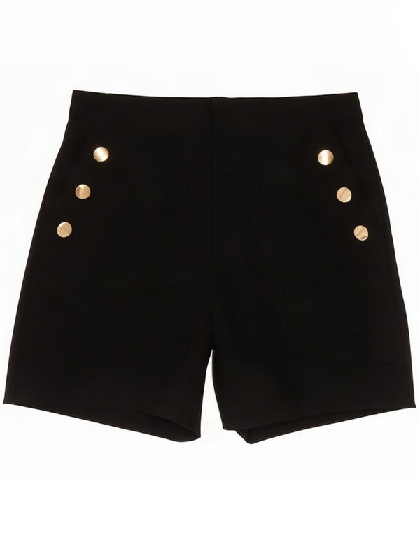 Zara Pantaloni caldi a vita alta da donna grandi W30 Nero