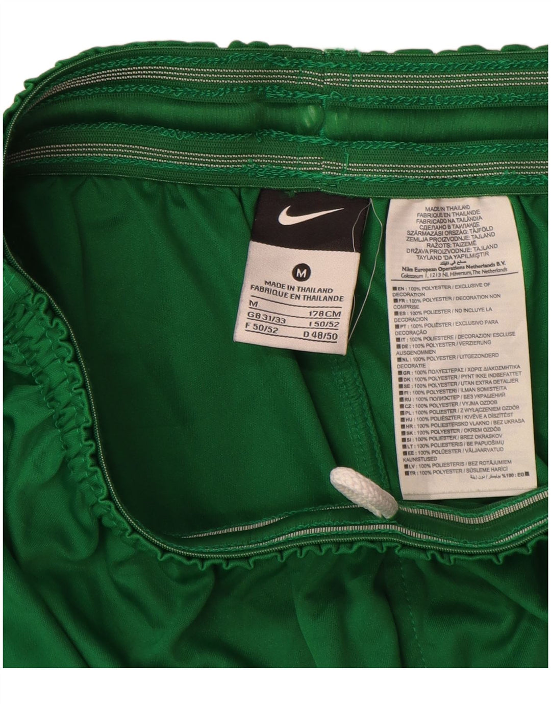 Pantaloncini sportivi grafici Nike da uomo in poliestere verde medio
