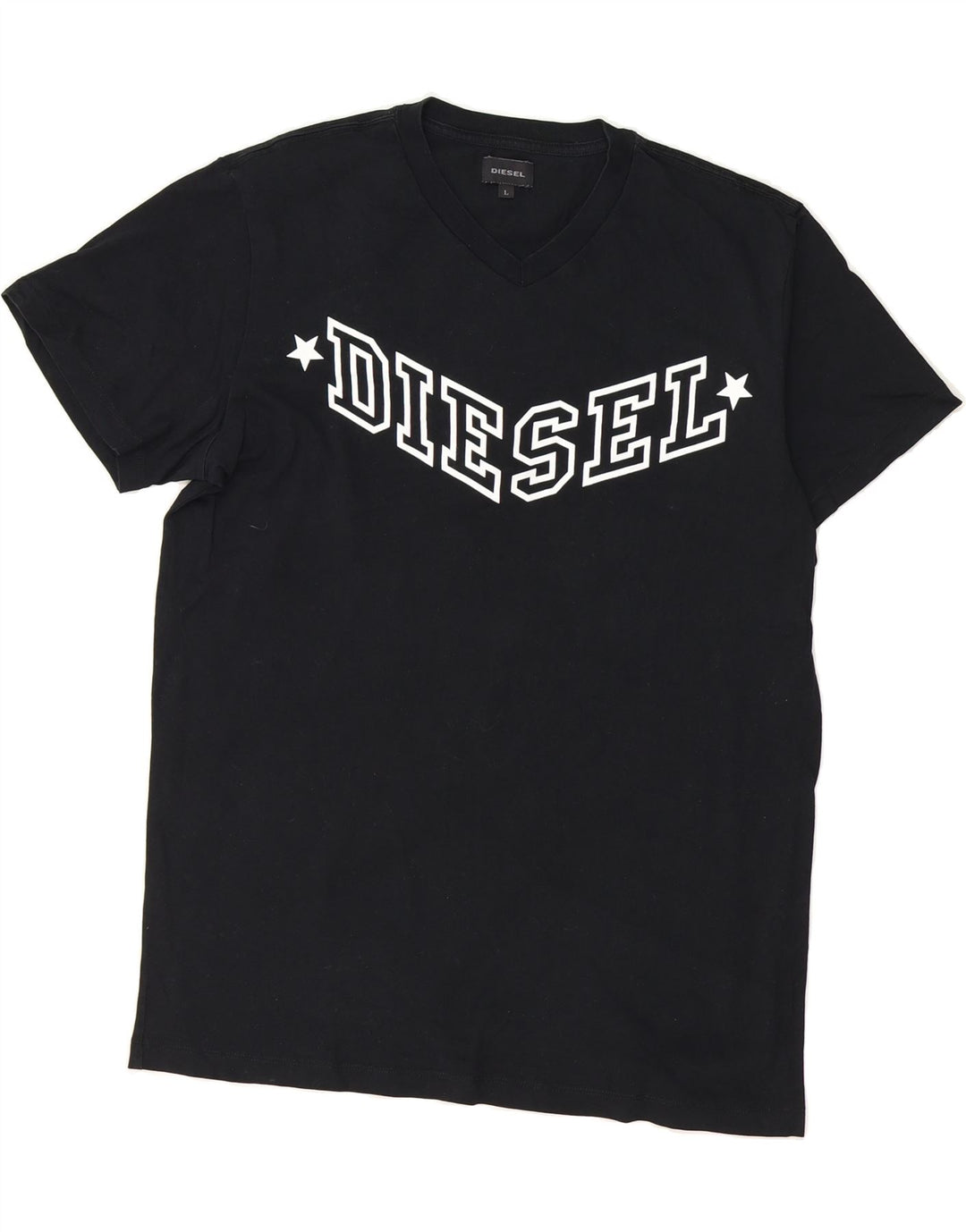 DIESEL Mens Graphic T-Shirt Top Large Black Cotton Vintage Diesel and Second-Hand Diesel from Messina Hembry 