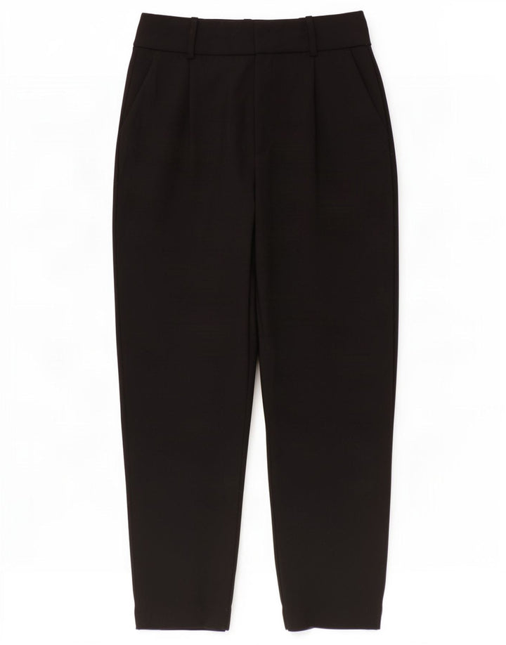 Pantaloni da abito con pegging da donna Zara piccoli W26 L27 poliestere nero