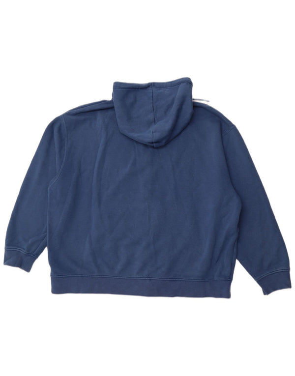Felpa con cappuccio e zip JORDAN da uomo 2XL in cotone blu