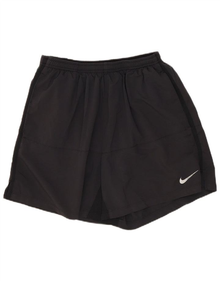 Pantaloncini sportivi Nike Dri Fit da uomo, poliestere medio nero