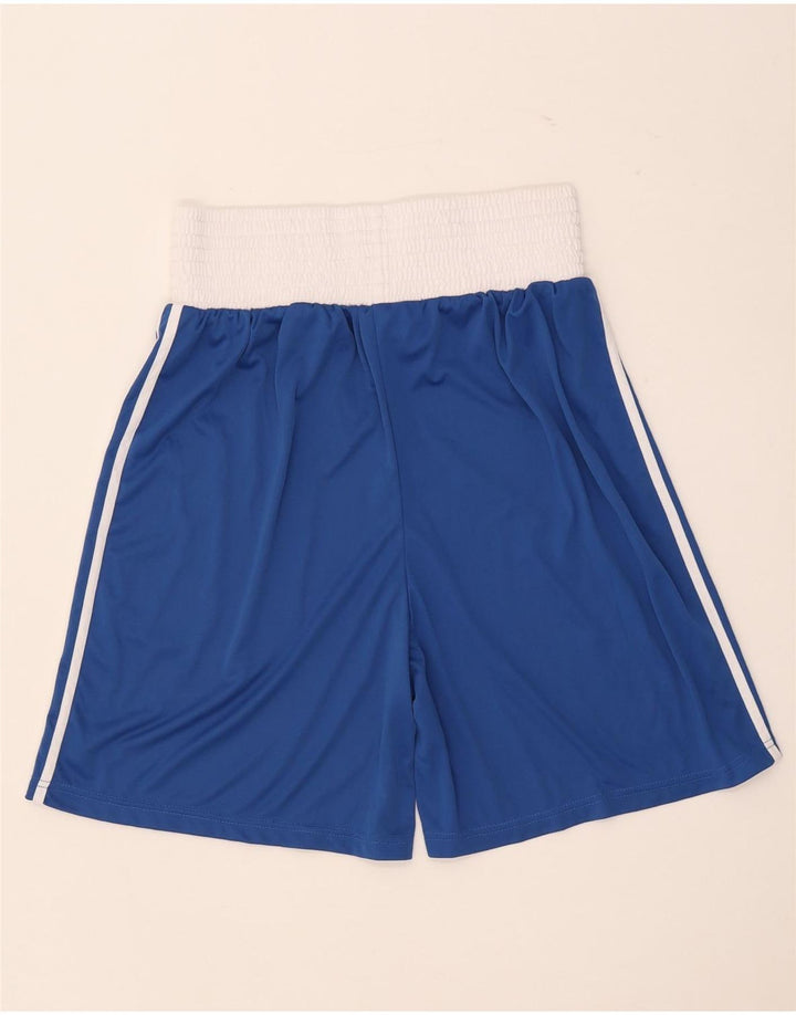 Pantaloncini sportivi da boxe da uomo Adidas, grandi, in poliestere color block blu