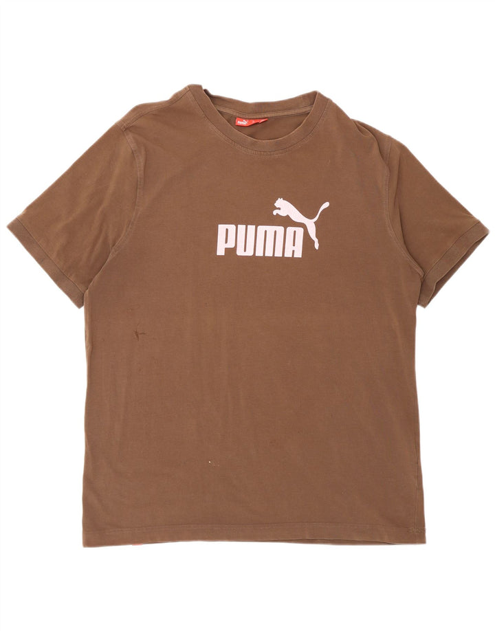 T-shirt grafica da uomo PUMA grande marrone