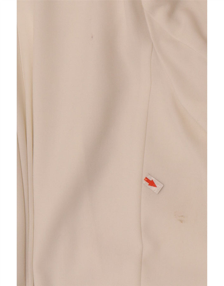 Giacca blazer aperta da donna Marks & Spencer UK 10 piccola poliestere bianco