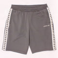 Pantaloncini sportivi Adidas da ragazzo con grafica 13-14 anni in poliestere color block grigio