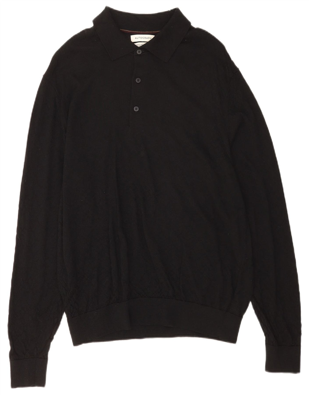 Maglione maglione con collo alto autografo da uomo Marks & Spencer XL nero
