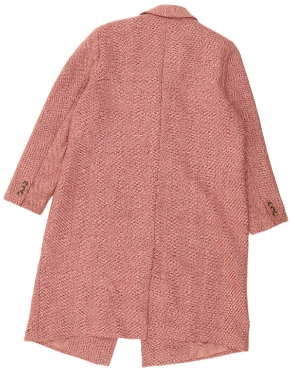 Cappotto doppiopetto da donna Marks & Spencer UK 16 grande poliestere rosa