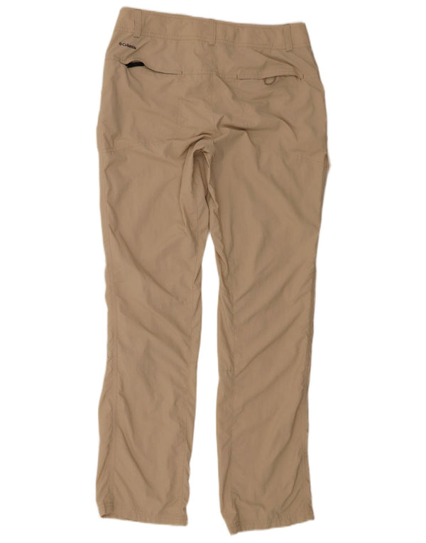 Pantaloni cargo regolari a vita bassa Columbia da donna UK 8 piccoli W32 L32 Beige