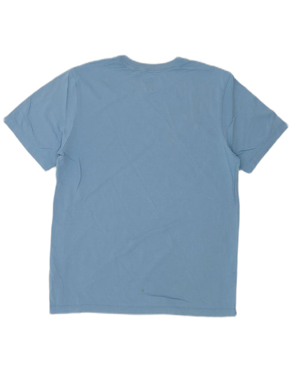 T-shirt grafica da uomo Nike Top in cotone blu medio
