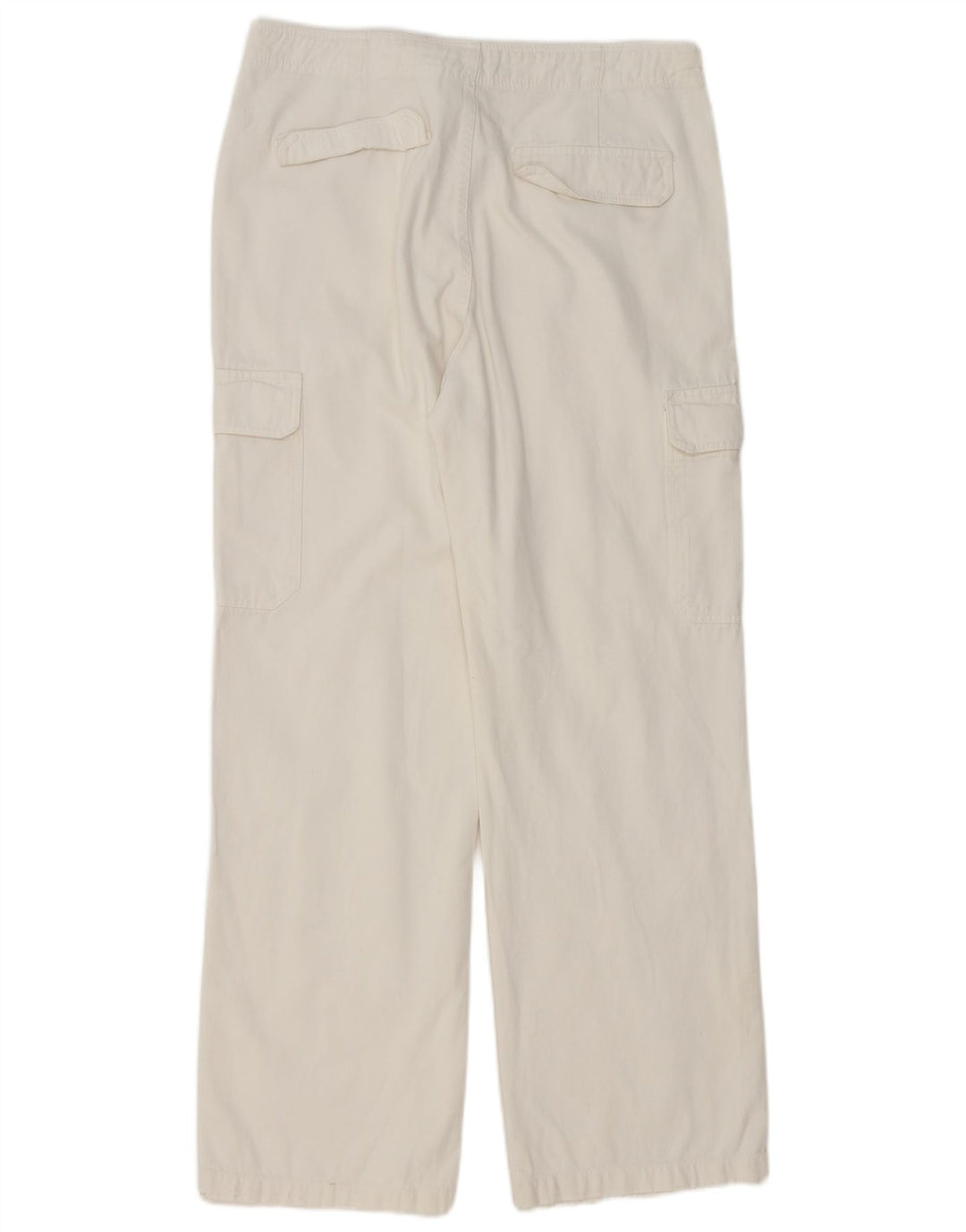 Pantaloni cargo dritti da donna Zara EU 42 Large W32 L32 Bianco