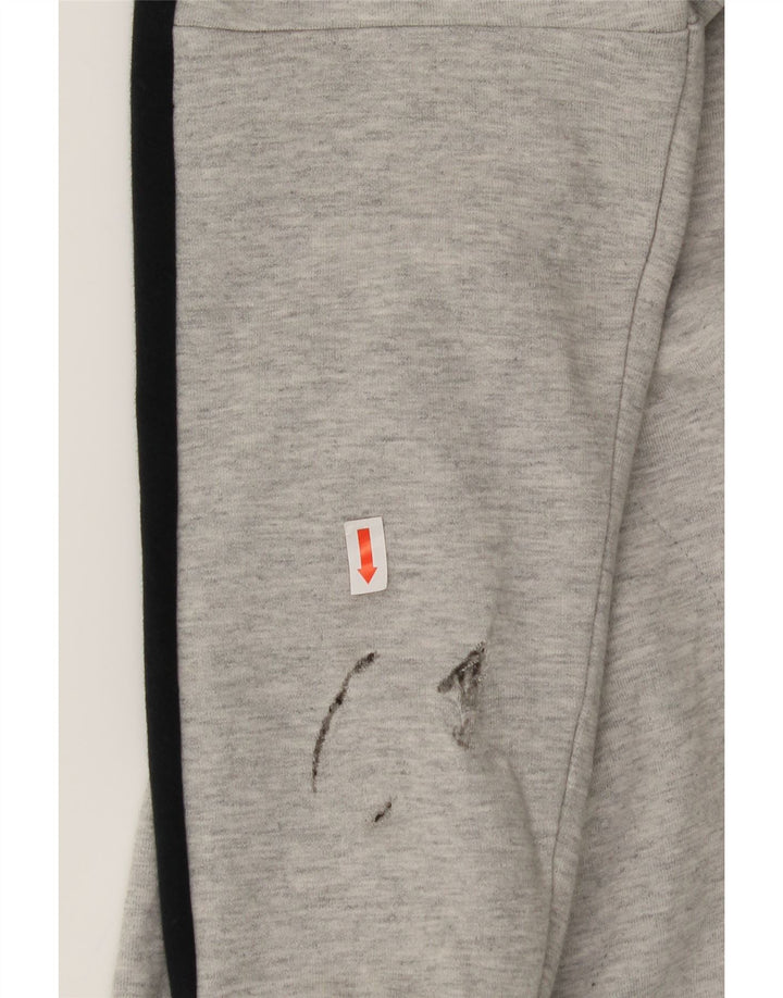 PUMA Mens Sweatshirt Jumper Large Grey Colourblock Polyester Vintage Puma and Second-Hand Puma from Messina Hembry 
