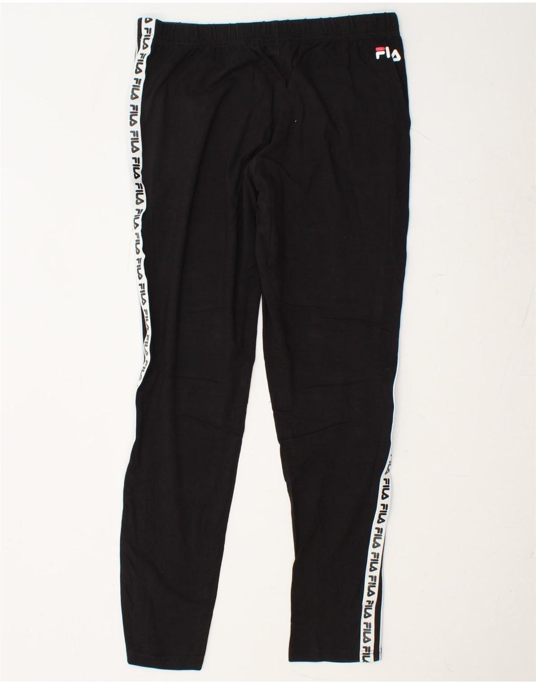 FILA Womens Graphic Leggings UK 18 XL Black Colourblock