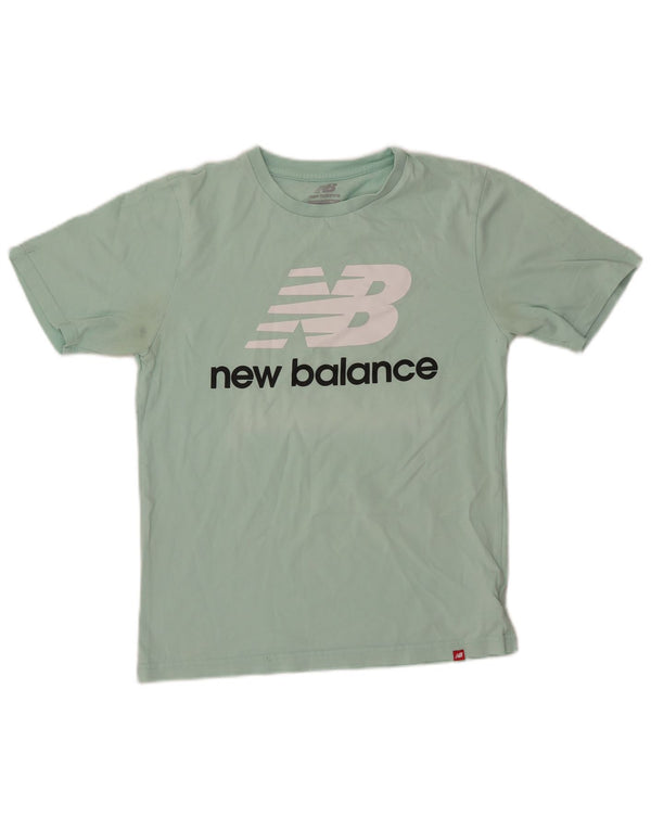 Maglietta grafica da donna NEW BALANCE Top UK 14 Cotone verde medio