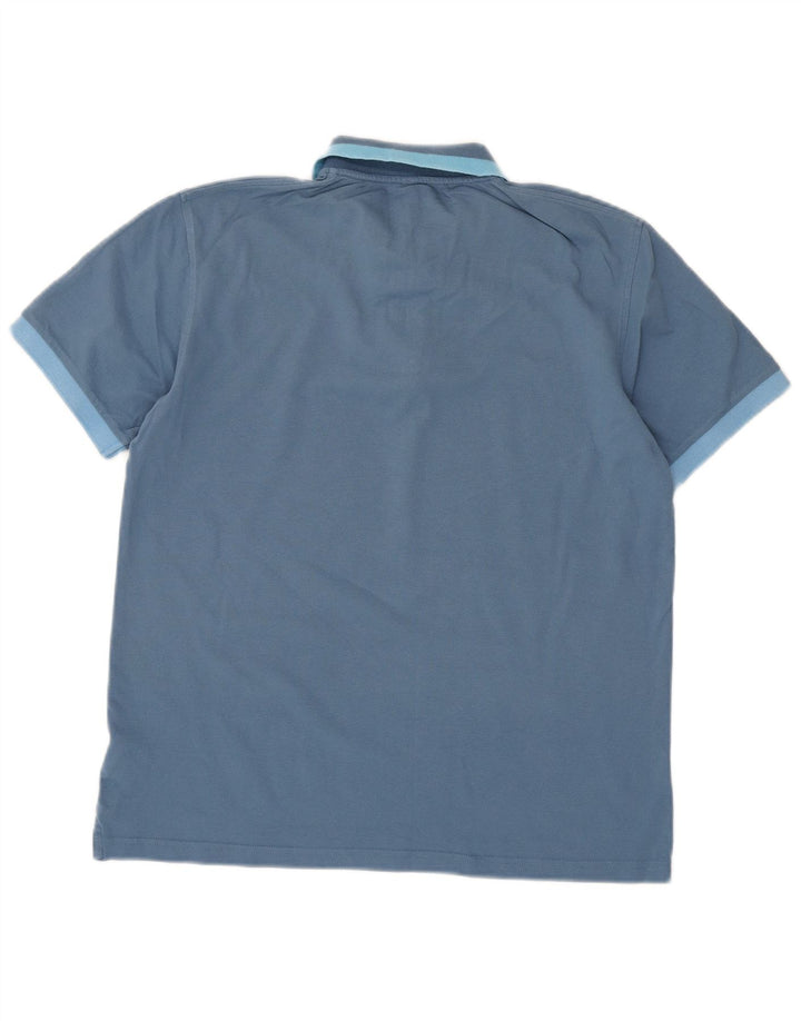Polo da uomo Sun68 grande in cotone blu