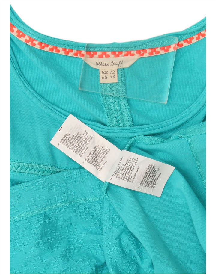 T-shirt da donna White Stuff Top UK 12 Cotone blu medio