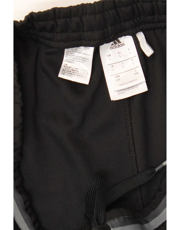 Pantaloni da tuta Adidas Climacool da uomo grandi in poliestere nero
