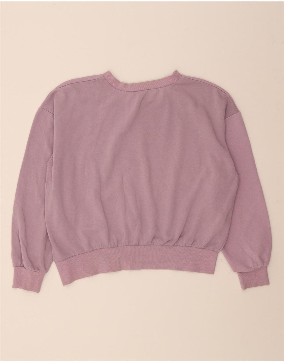 ZARA Womens Oversized Graphic Sweatshirt Jumper UK 10 Small Purple Vintage Zara and Second-Hand Zara from Messina Hembry 