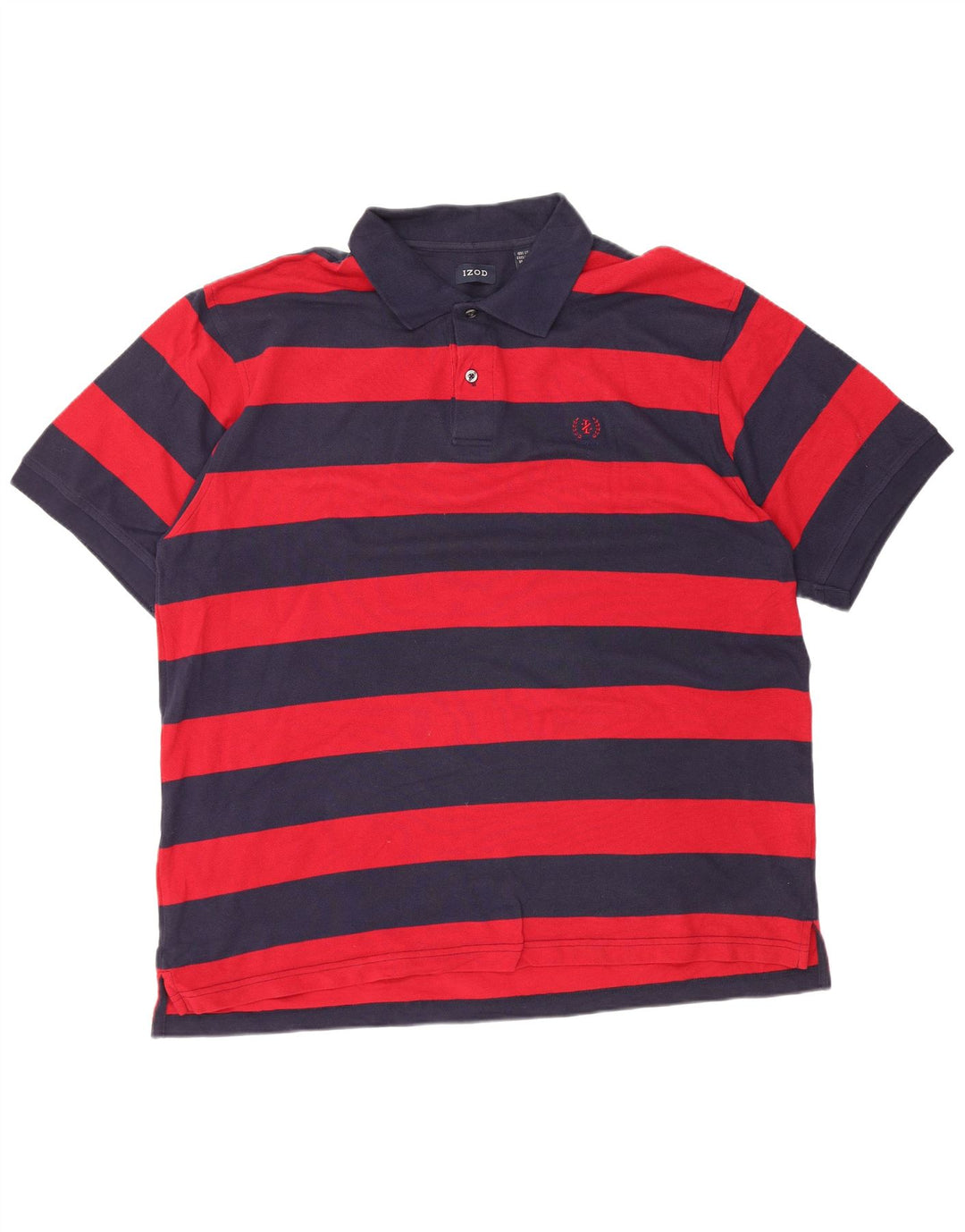 Polo da rugby da uomo IZOD XL in cotone a righe blu navy