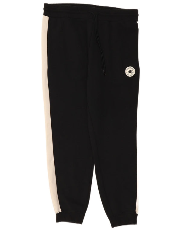 Converse Pantaloni da tuta da uomo Joggers Poliestere color block medio nero