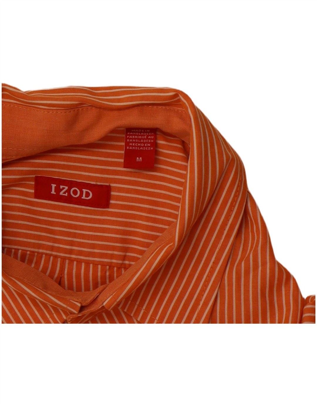 Camicia da uomo Izod gessato arancione medio